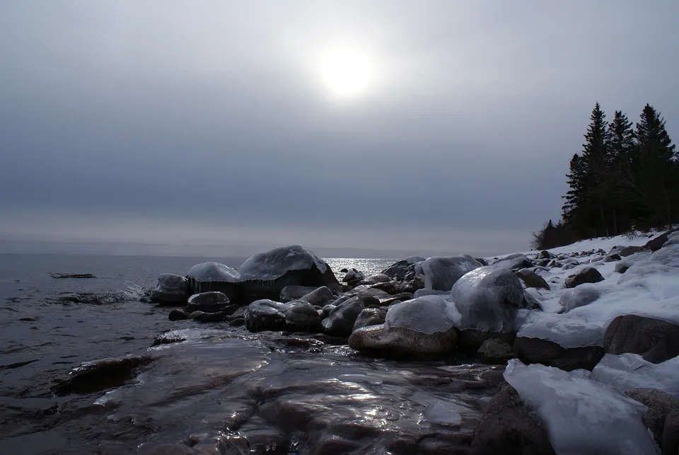lake superior, superior, great lakes, ice, winter, shoreline, northern, america, wilderness, nature, lake, water, great, minnesota